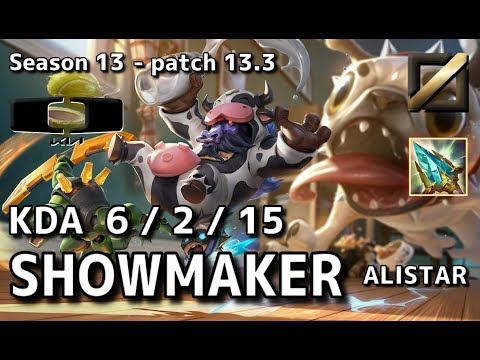 【KRサーバー/D2】DK Showmaker アリスター(Alistar) VS ヤスオ(Yasuo) MID - Patch13.3 KR Ranked【LoL】