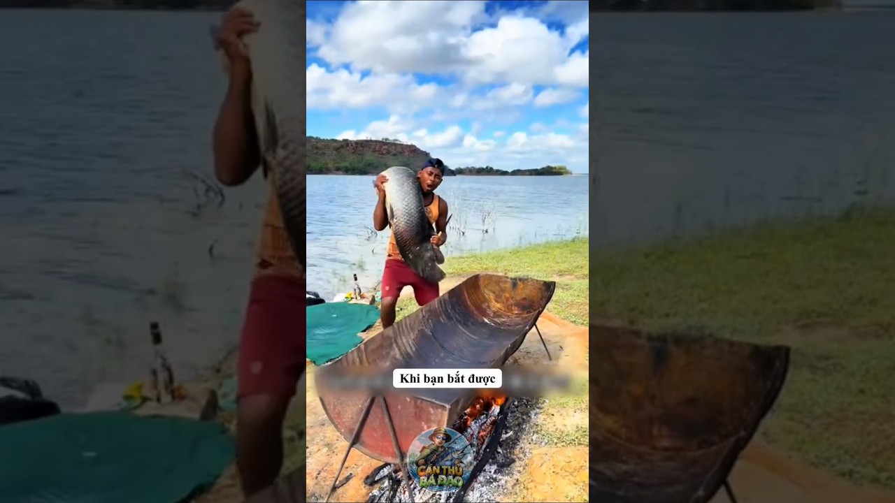 Bạn làm gì khi bắt được một con cá hải tượng khổng lồ?