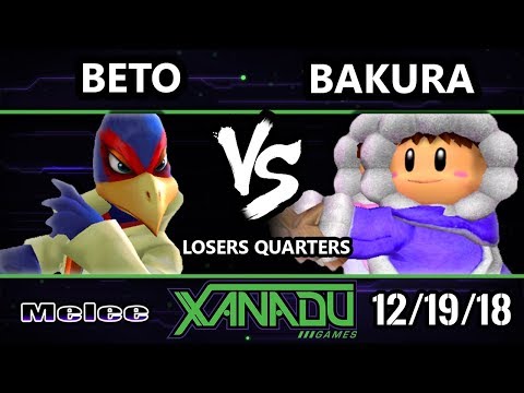 Smash Melee Tournament - Beto (Falco) Vs. Bakura (Ice Climbers) S@X 281 SSBM Losers Quarters