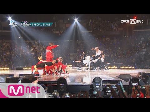 GOT7(갓세븐) VS MONSTA X(몬스타X) - Dance Battle M COUNTDOWN - FEELZ in LA 150813 EP.437