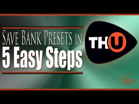 How to Save Presets to Different Banks into Overloud TH U in 5 Easy Steps