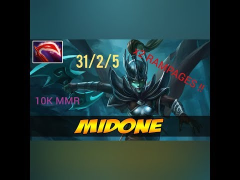 Dota 2 - MidOne - PA - x2 Rampage 31/2/5