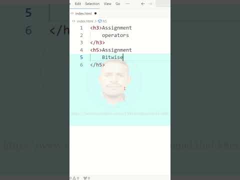 Javascript Tutorial For Beginners Javascript Learn Assignment Operators Class One Bitwise Tag