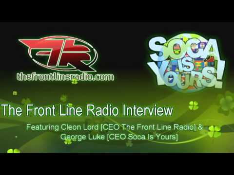 The Frontline Radio Interveiws Soca Is Yours CEO & Founder George Luke