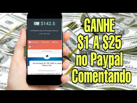 É GRÁTIS! Ganhe $1 a $25 no Paypal Comentando / Money no Paypal