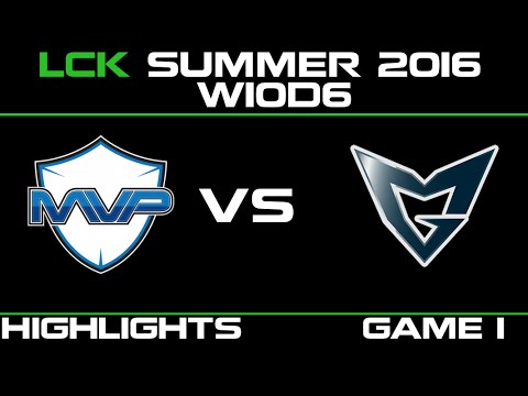 MVP vs SSG Game 1 Highlights LCK Champions 2016 W10D6 MVP vs Samsung   SSG vs MVP   LCK LOL