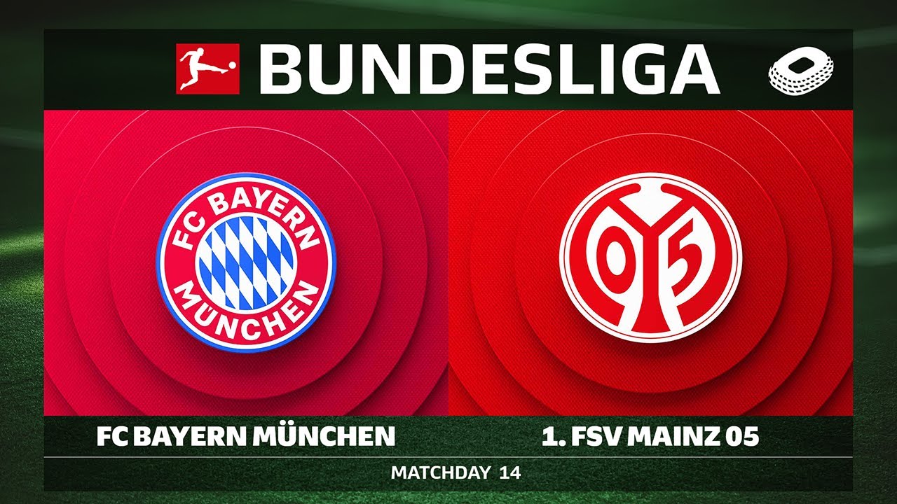 LIVE 🔴 FC Bayern München vs. 1. FSV Mainz 05 | Matchday 14 - Bundesliga 2025/26