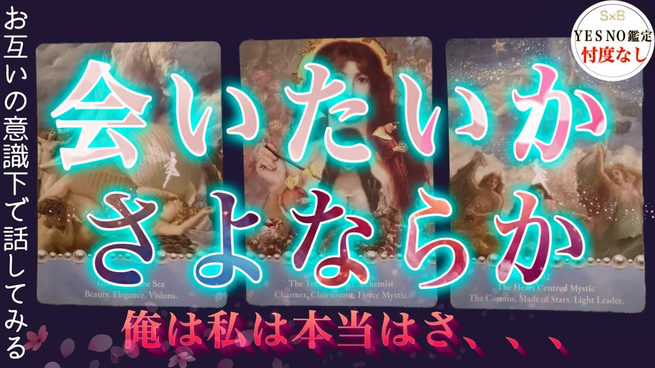 【霊視タロット】会いたいか、さよならか。はっきりわかる。忖度なし・復縁・片思い・交際中・複雑恋愛