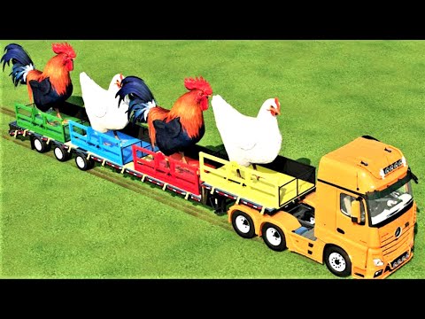 JOHN DEERE vs CLAAS vs CASE vs FENDT PARKOUR - Farming Simulator 22