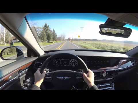 2017 Genesis G90 3.3T AWD - POV Driving (binaural audio)