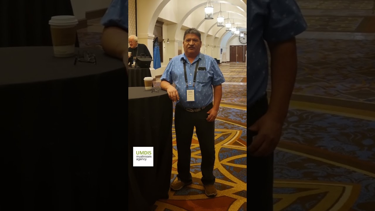 About mushroom compost in US. Carlos Tenorio, compost producer in America during NAMC 2024