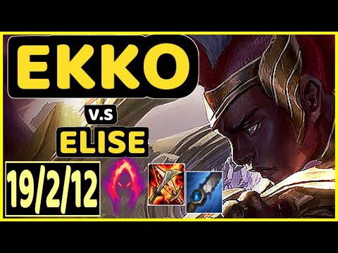 SELFMADE (EKKO) vs ELISE - 19/2/12 KDA JUNGLE CHALLENGER GAMEPLAY - EUW