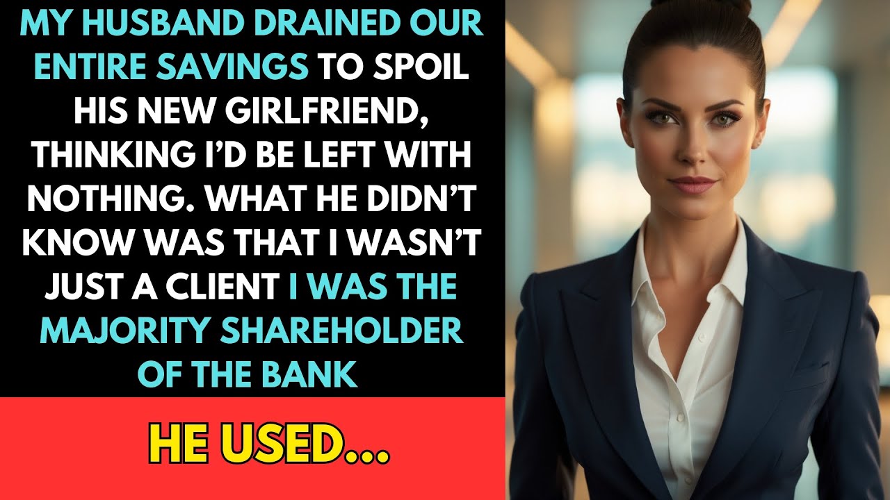My Husband Emptied Our Savings For His New Girlfriend; He Had No Idea I Owned The Bank