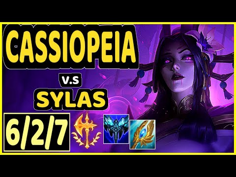 MINIDUKE (CASSIOPEIA) vs SYLAS - 6/2/7 KDA MID GAMEPLAY - EUW Ranked GRANDMASTER