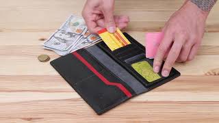 Кожаный портмоне унисекс Grande Pelle 11513 черный