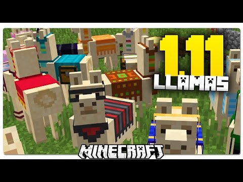 Minecraft 1.11 LLAMAS UPDATE | New Mob That Attacks & Carries Items!