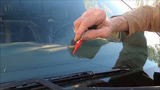 FRANK SHOWS HOW TO STOP A WINDSHIELD CRACK FROM PROPAGATING
