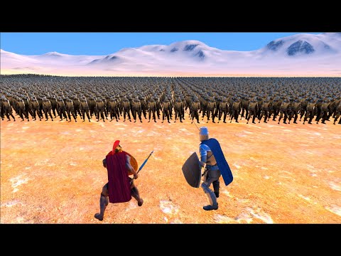 500 SPARTANS &  HEAVY KNIGHTS vs 15.000 Zombie | UEBS
