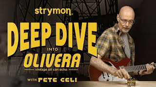 Video thumbnail for Introducing Strymon Olivera Oil Can Echo – Deep Dive with Sound Designer Pete Celi by strymon