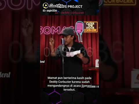 dedy corbuzier di roasting dan di somasi mamat alkatiri ❗😱
