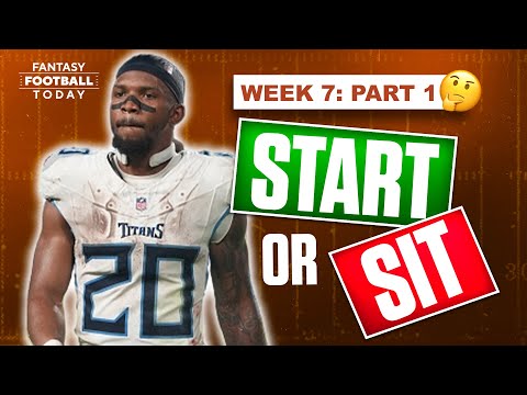 Week 7 Start Sit Advice (Part 1) | MUST-Start Players & Big Names to AVOID | 2025 Fantasy Football