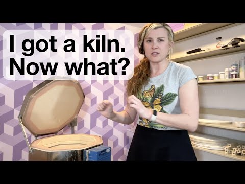 I got a kiln. Now what? Tips for very beginner kiln owners.