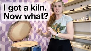 I got a kiln. Now what? Tips for very beginner kiln owners.