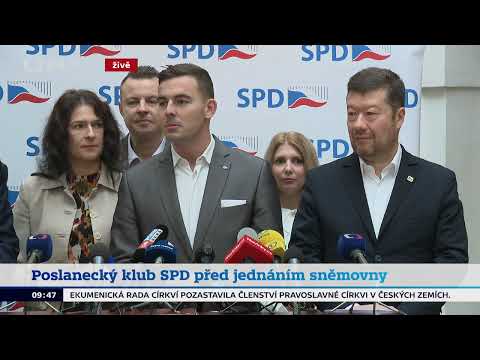 Tisková konference klubu SPD: Šichtařová  ostře o rozpočtu, Vondráček varuje!