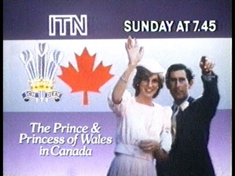 Friday 24th June 1983 ITV LWT - Prince And Princess Of Wales In Canada - CH4 News - Family Fortunes