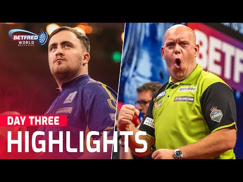 LITTLER v MVG! Day Three Highlights - 2024 Betfred World Matchplay