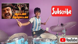 Download lagu Aattama Therottama - Captain Prabhakaran | Drum Cover by Anish Suresh |  Ilaiyaraaja mp3