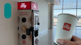 Illy Coffee Vending Machine in Airport