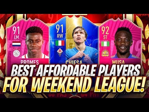 THE BEST AFFORDABLE PLAYERS FOR WEEKEND LEAGUE IN FIFA 19! FIFA 19 Ultimate Team