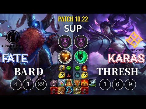 IG Fate Bard vs EM Karas Thresh Sup - KR Patch 10.22