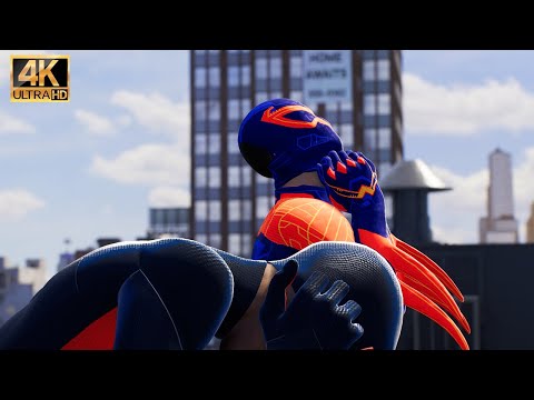 Spider-Man 2099 & Miles Morales Vs Sandman (ATSV SUITS) - Marvel’s Spider-Man 2 Gameplay (4K60FPS) 