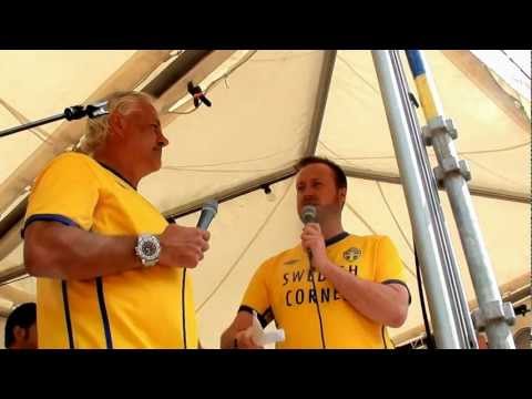 Rolig intervju med Glenn Hysén innan EM-matchen mot England 15 juni 2012.