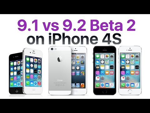 iPhone 4S iOS 9.1 vs iOS 9.2 Beta 2 / Public Beta 2 (Build # 13C5060d)