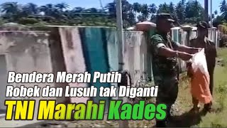 Download lagu TNI Officer Scolds Village Head for Failing to Replace Tattered Indonesian Flag mp3