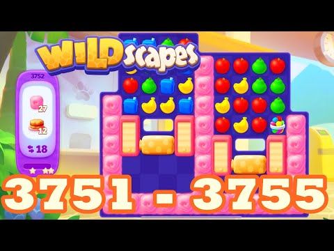 Wildscapes Level 3751 - 3755 HD Walkthrough 3 match puzzle | android | 3752 | 3753 | 3754 | IOS