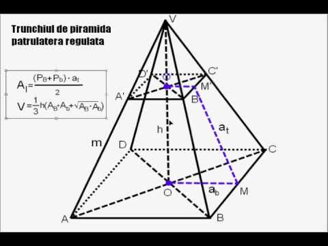 T.D.P.P.R. - (Trunchiul de piramida patrulatera regulata)