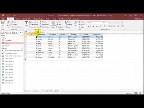 SQL with Microsoft Access 2016 Lesson 12 - Having, Update