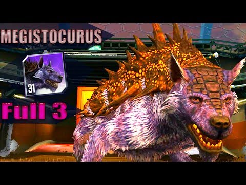 MEGISTOCURUS The newly formed royal set of 3 new recruits | Game play | Jurassic world the game