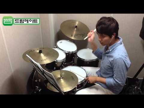 [Lv.2-7] "비밀-부활(박완규)" 드럼연주(미치도록쉬운드럼1-삼호ETM)