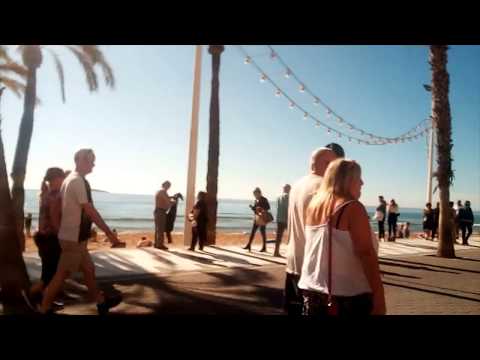 Busy day on Levante promenade 31st/01/2020