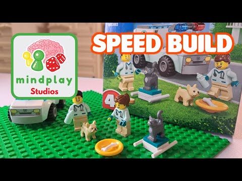 2023 Lego City Vet Van Rescue Set 60382 - Unboxing & Speed Build