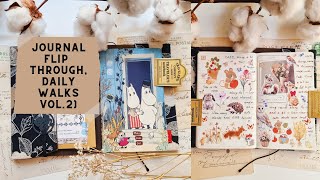 Documenting my daily walks (journal flip through), vol. 2, 2025.