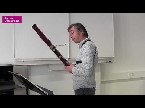 Kennismakingsvideo Fagot door docent James Aylward