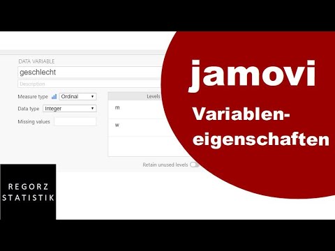 jamovi Tutorial (deutsch): Variableneigenschaften