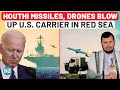 Houthis Bomb U S Aircraft Carrier In Red Sea With Cruise Missiles Drones In 6th Biggest Attack