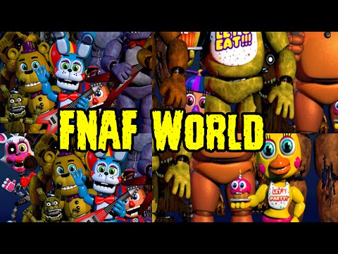 Five Nights At Freddy's World Teaser | Toy Bonnie, Toy Chica, Mangle, Phantom Foxy | FNAF World